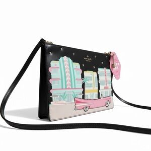 Kate Spade Novelty Crossbody Miami Art Deco Car Sima NWOT Bag
